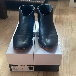 Leather Dolce Vita wood sole booties